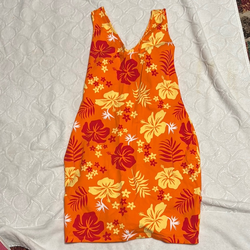 Vibrant Floral Sleeveless Dress